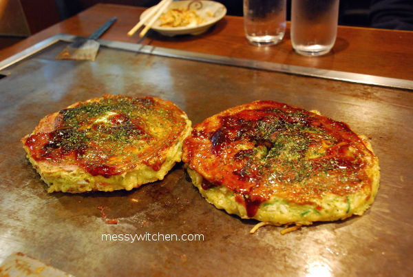 Pork & Squid Okonomiyaki @ Kiji, Shinumeda Shokudogai